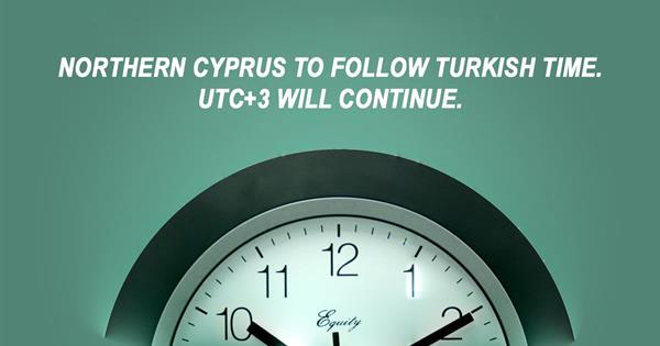 ​Northern Cyprus to Follow Turkish Time. 