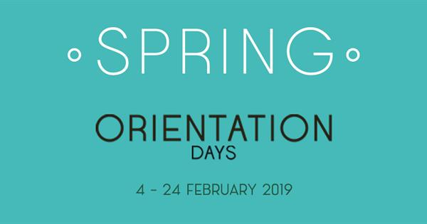 2018/2019 Spring Orientation Days