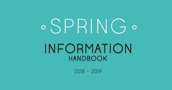 2018/2019 Spring Semester Orientation Handbook